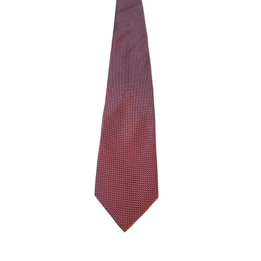 MICHAEL KORS Men's 100% Silk Neck Tie Burgundy Micro Textured Sheen Business‎